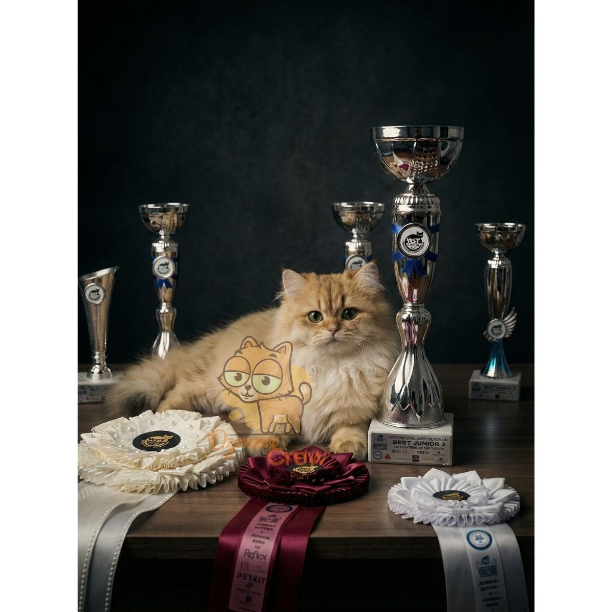 Zaira presented with her Best in Show, BOS, and Best Junior 3 achievements.